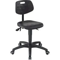 Mey Chair Arbeitsdrehstuhl Workster Basic PW1, schwarz / schwarz, bis 120kg, ohne Kopfstütze 4260046928225 Mey Chair