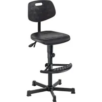 Mey Chair Arbeitsdrehstuhl Workster Light W2, schwarz / schwarz, bis 120kg, ohne Kopfstütze 4260046921356 Mey Chair