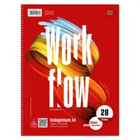 Staufen Collegeblock Style Work flow DIN A4 kariert mit Rand innen/außen Lineatur 28