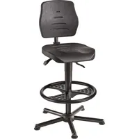 Mey Chair Arbeitsdrehstuhl W15-25-H-PU-FR3, schwarz / schwarz, bis 250kg, ohne Kopfstütze 4260046928706 Mey Chair