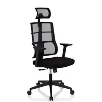 HJH Office GmbH Bürodrehstuhl SPINEO PRO, schwarz / schwarz, mit Armlehnen, bis 120kg, mit Kopfstütze 4251084676735 HJH Office GmbH