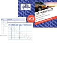AVERY Zweckform Fahrtenbuch, Pkw mit Kraftstoffverbrauch Formularbuch 222, 1 St.