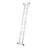 Hailo Teleskopleiter 7412-037 M60, 4x 3 Stufen, silber, Aluminium 4007126025203 Hailo