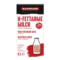 Naarmann H-Milch 036040, 1,5% Fett, 5 Liter, in Bag-in-Box 4065400000537 Naarmann 5000 Milliliter