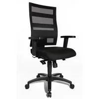 Topstar Bürodrehstuhl X-Pander Plus, schwarz / schwarz, mit Armlehnen, bis 110kg, ohne Kopfstütze 4014296210940 Topstar