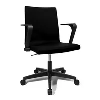 Topstar Bürodrehstuhl CUBE, schwarz / schwarz, mit Armlehnen, bis 110kg, ohne Kopfstütze 4014296422367 Topstar