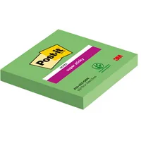 Post-it Haftnotizen 654-6SA, Super Sticky Notes, 76x76mm, grün, quadratisch 0051141380865 Post-it 90 Blatt
