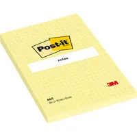 Post-it Haftnotizen 662, XL-Notes, 102x152mm, gelb, kariert, rechteckig 3134375014267 Post-it 100 Blatt