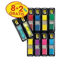 Post-it Haftmarker 683-VAD1, Index Mini Promotion, 11,9x43,2mm, 10-farbig sortiert, ohne, rechteckig 0051135810729 Post-it