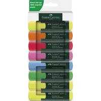 Faber-Castell Textmarker 48, 254848, Etui (8 ), farbig sortiert (3xgelb/je1xorange/pink/rot/blau/grün), 1-5mm Keilspitze 4005402548484 Faber-C 8 Stück