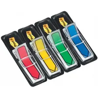 Post-it Haftmarker 684-ARR3, Index Mini, 12,7x43,2mm, 4-farbig sortiert, ohne, Z-Notes, Pfeil 0021200508783 Post-it 4 Stück