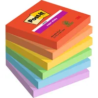 Post-it® Haftnotiz Super Sticky Notes Playful Collection 76 x 76 mm (B x H)