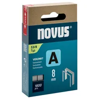 Novus Tackerklammern Typ A 53/8, 042-0774, Stahldraht 4009729080733 Novus 1800 Stück