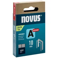 Novus Tackerklammern Typ A Superhard 53/10, 042-0778, Stahldraht 4009729080856 Novus 800 Stück