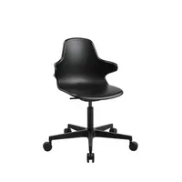 Topstar Bürostuhl SITNESS Life 20, schwarz / schwarz, mit festen Armlehnen, bis 110kg, ohne Kopfstütze 4014296797267 Topstar