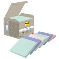 Post-it® Haftnotiz Recycling Notes Tower Pastell Rainbow 76 x 76 mm (B x H) 6 Block/Pack.