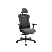 Topstar Gaming Stuhl Sitness RS Pro AGR, schwarz/grau / schwarz, mit Armlehnen, bis 110kg, mit Kopfstütze 4014296759029 Topstar