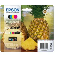 Epson Orginal 604 Tinte Ananas Multipack 4-farbig schwarz XL, CMY Standard XP-2200 XP-2205 XP-3200 XP-4205 WF2910DWF WF2930DWF WF2950DWF ReadyPrint Flex-Tintentarife