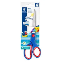 Staedtler Kinderschere Noris, Metall, rostfrei, 21cm, blau/rot 4007817965030 Staedtler
