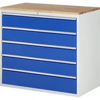 RAU GmbH RAU Schubl.schrank 1145x650x1035mm B-Top-25mm 5xSchublade-TA l.gre.bl 4040376247704 RAU GmbH