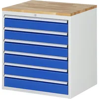RAU GmbH RAU Schubl.schrank 770x650x825mm B-Top-25mm 6xSchublade-TA l.gre.bl 4040376227843 RAU GmbH