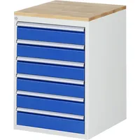 RAU GmbH RAU Schubl.schrank 580x650x825mm B-Top-25mm 6xSchublade-TA l.gre.bl 4040376181206 RAU GmbH