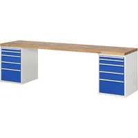RAU GmbH RAU Werkbank 3000x700x890mm 10xSchublade-TA l.gre.bl 4040376135469 RAU GmbH
