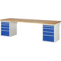 RAU GmbH RAU Werkbank 3000x900x890mm 10xSchublade-TA l.gre.bl 4040376141521 RAU GmbH