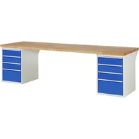 RAU GmbH RAU Werkbank 3000x900x890mm 8xSchublade-TA l.gre.bl 4040376260024 RAU GmbH