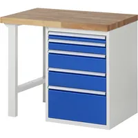 RAU GmbH RAU Werkbank 1000x700x890mm 5xSchublade-TA l.gre.bl 4040376231406 RAU GmbH
