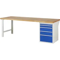 RAU GmbH RAU Werkbank 2500x900x890mm 5xSchublade-TA l.gre.bl 4040376262097 RAU GmbH