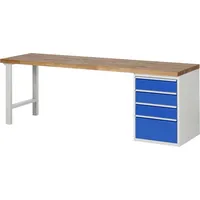 RAU GmbH RAU Werkbank 2500x700x890mm 4xSchublade-TA l.gre.bl 4040376144430 RAU GmbH