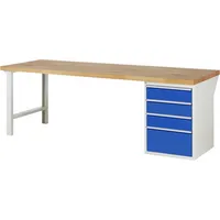 RAU GmbH RAU Werkbank 2500x900x890mm 4xSchublade-TA l.gre.bl 4040376044129 RAU GmbH