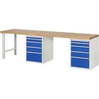 RAU GmbH RAU Werkbank 3000x700x890mm 10xSchublade-TA l.gre.bl 4040376226990 RAU GmbH