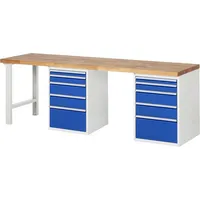 RAU GmbH RAU Werkbank 2500x700x890mm 10xSchublade-TA l.gre.bl 4040376203991 RAU GmbH