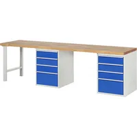 RAU GmbH RAU Werkbank 3000x700x890mm 20xSchublade-TA l.gre.bl 4040376070135 RAU GmbH