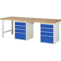 RAU GmbH RAU Werkbank 2500x900x890mm 8xSchublade-TA l.gre.bl 4040376269683 RAU GmbH