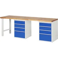 RAU GmbH RAU Werkbank 2500x700x890mm 8xSchublade-TA l.gre.bl 4040376247087 RAU GmbH