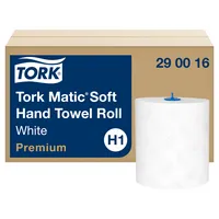 Tork Rollenhandtücher Matic Premium 290016, Außenabrollung, 2-lagig, weiß, Papier 7310791256115 Tork 100 Meter