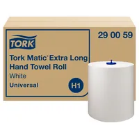 Tork Rollenhandtücher Matic 290059, Außenabrollung, 1-lagig, weiß, Recyclingpapier 7322540661774 Tork