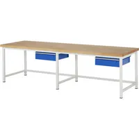 RAU GmbH RAU Werkbank 3000x900x840-1040mm 2xSchublade-TA l.gre.bl 4040376182982 RAU GmbH