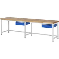 RAU GmbH RAU Werkbank 3000x700x840-1040mm 2xSchublade-TA l.gre.bl 4040376180834 RAU GmbH