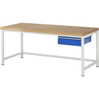 RAU GmbH RAU Werkbank 2000x900x840-1040mm 1xSchublade-TA l.gre.bl 4040376119100 RAU GmbH