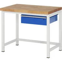 RAU GmbH RAU Werkbank 1000x700x840-1040mm 1xSchublade-TA l.gre.bl 4040376072153 RAU GmbH