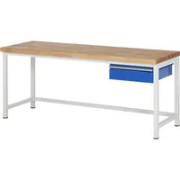 RAU GmbH RAU Werkbank 2000x700x840-1040mm 1xSchublade-TA l.gre.bl 4040376997968 RAU GmbH