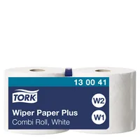 TORK Mehrzweck-Papierwischtücher  Putztücher Hybrid-Qualität 2-lagig weiß Blattgröße 235 x 340 mm VE 4 Stk