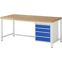 RAU GmbH RAU Werkbank 2000x900x840-1040mm 4xSchublade-TA l.gre.bl 4040376266903 RAU GmbH