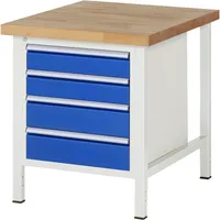 RAU GmbH RAU Werkbank 750x900x840-1040mm 4xSchublade-TA l.gre.bl 4040376262370 RAU GmbH