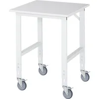 RAU GmbH RAU Arbeitstisch 750x800x910-1230 fahrbar M-Platte 22mm l.gr 4040376496065 RAU GmbH