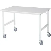 RAU GmbH RAU Arbeitstisch 1500x1000x910-1230 fahrbar M-Platte 22mm l.gr 4040376496041 RAU GmbH